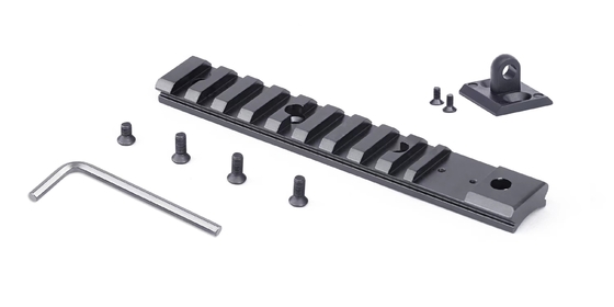 0.037kg Black Picatinny Rail Ajout idéal au matériel de tir